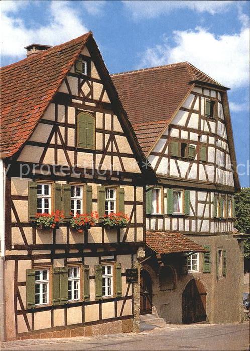 Marbach Neckar Schillers Geburtshaus Fachwerk