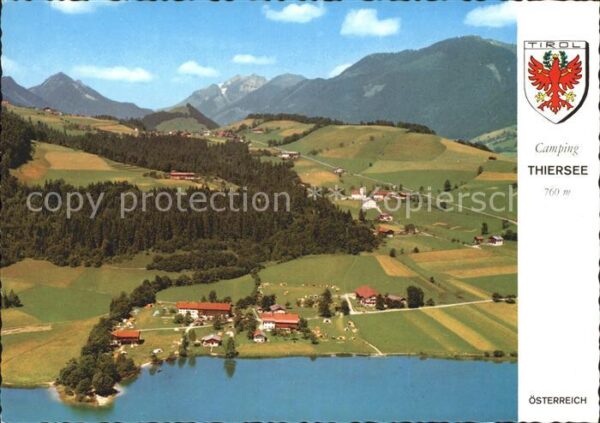 Thiersee Fliegeraufnahme Camping