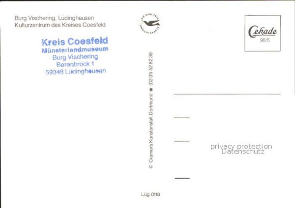 Luedinghausen Fliegeraufnahme Burg Vischering Kulturz – Bild 2