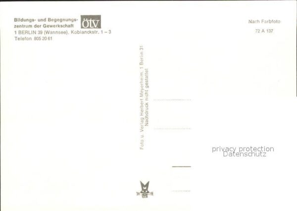 Wannsee Bildungs- und Begegnungszentrum der Gew – Bild 2