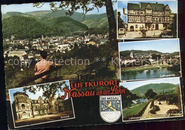 Nassau Lahn Rathaus Schloss Lahnpartie