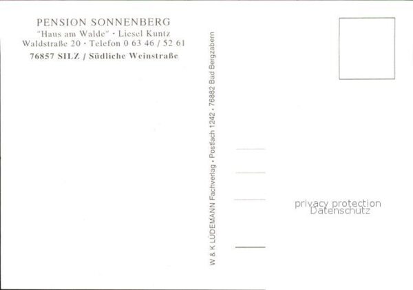 Silz Pfalz Pension Sonnenberg – Bild 2