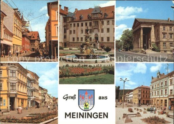 Meiningen Thueringen Georgstrasse Schloss Elisabethenburg Th