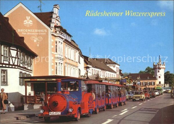 Ruedesheim Rhein Winzerexpress Rheinstrasse