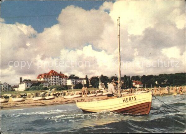 Heringsdorf Ostseebad Usedom Fischerboot Strand