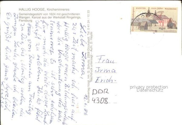 Hallig Hooge Kirche innen – Bild 2