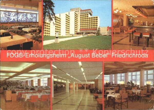 Friedrichsroda FDGB Erholungsheim August Bebel