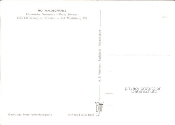 Moritzburg Sachsen Gaststätte Waldschänke – Bild 2