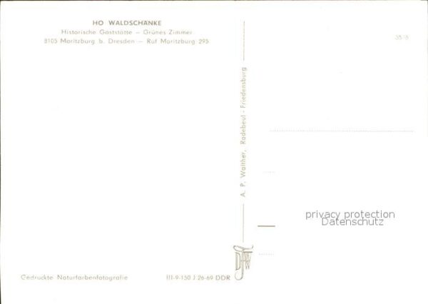 Moritzburg Sachsen Gaststätte Waldschänke – Bild 2