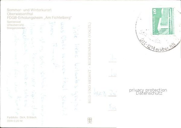Oberwiesenthal Erzgebirge Erholungsheim Am SFichtelberg – Bild 2
