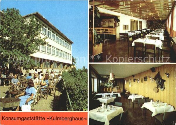 Saalfeld Saale Gaststätte Kulmberghaus