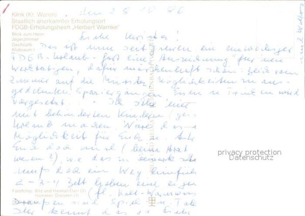 Waren Klink Erholungsheim Herbert Warnke – Bild 2