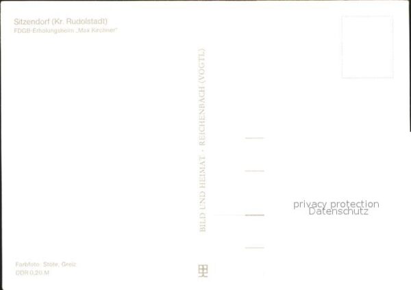 Sitzendorf Thueringen Erholungsheim Max Kirchner – Bild 2