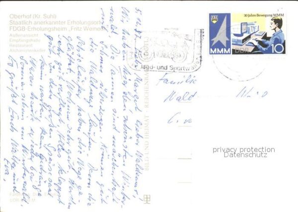 Suhl Thueringer Wald Erholungsheim Fritz Weineck – Bild 2