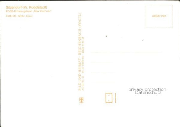 Sitzendorf Thueringen Erholungsheim Max Kirchner – Bild 2