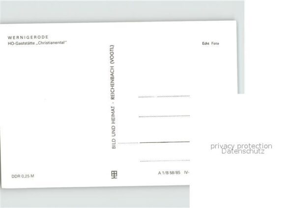 Wernigerode Harz Gaststätte Christianental – Bild 2