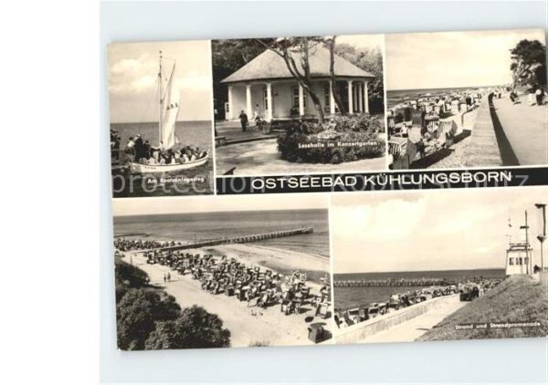 Kuehlungsborn Ostseebad Strand Lesehalle Konzertgarten