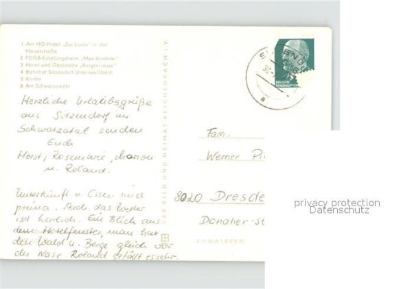 Sitzendorf Thueringen HO Hotel Zur Linde Kirche – Bild 2