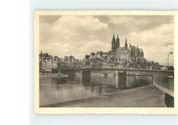 Meissen Elbe Sachsen Dom Albrechtsburg