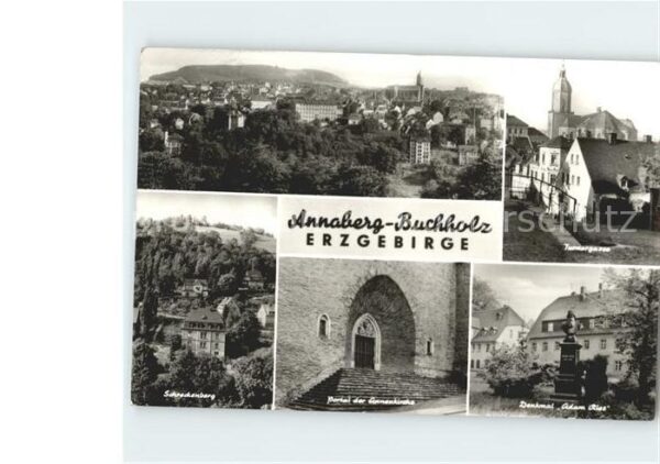 Annaberg-Buchholz Erzgebirge Schreckenburg Denkmal Adam Ries