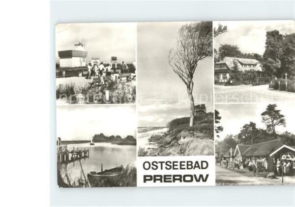 Prerow Ostseebad Cafe' Strandeck Rettungsturm Ladenstraß