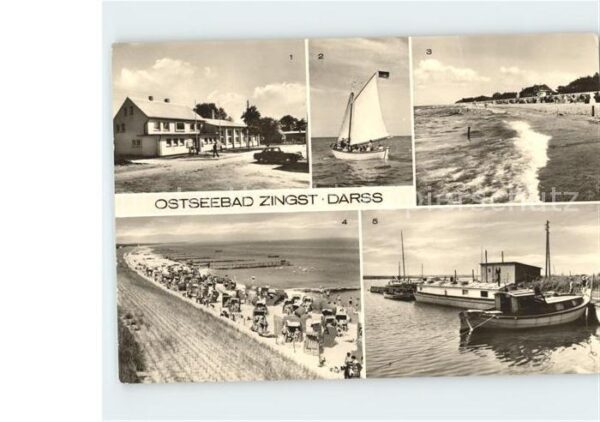 Zingst Ostseebad Erholungsheim Stranddistel Segelbot Möw