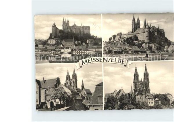 Meissen Elbe Sachsen Burgberg