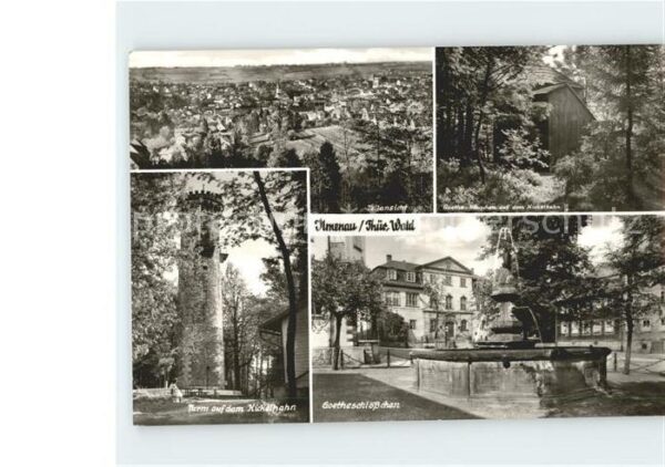 Ilmenau Thueringen Turm Kickelhahn Goetheschlößchen