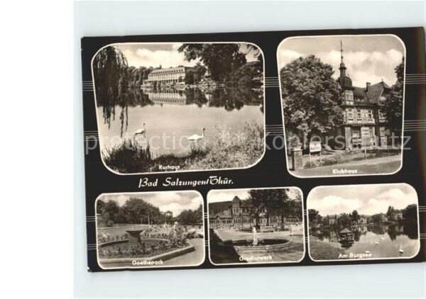 Bad Salzungen Kurhaus Klubhaus Burgsee Gradierwerk Go