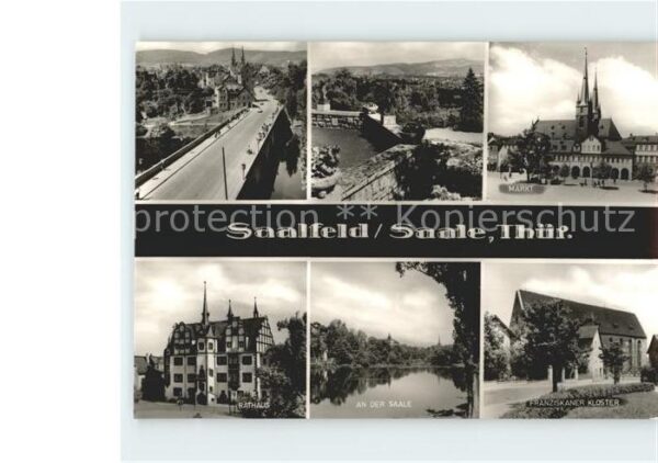 Saalfeld Saale Markt Franziskaner Kloster Rathaus