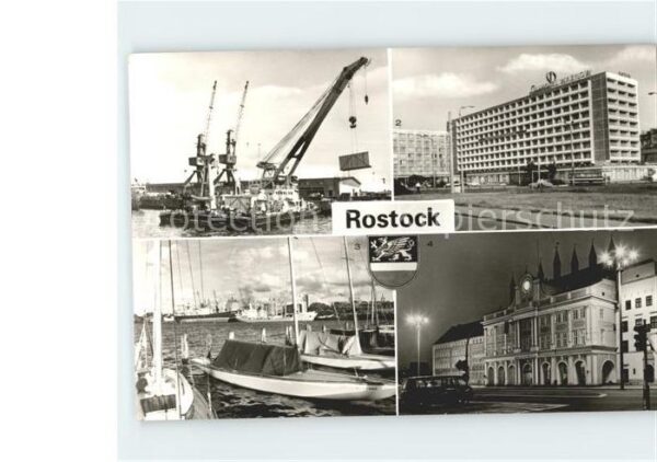 Rostock Überseehafen Interhotel Warnow alte Haf