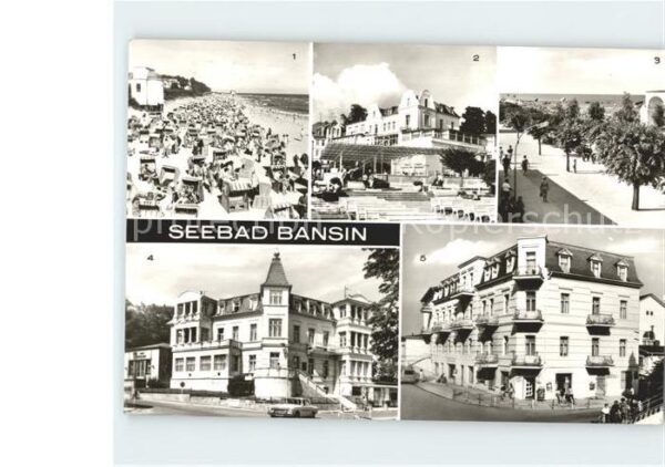 Bansin Ostseebad Strand FDGB Erholungsheim Josef Orlopp