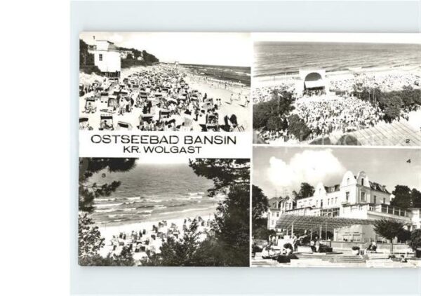 Bansin Ostseebad Strand Kurkonzert Erholungshiem Josef O