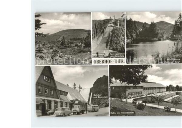 Oberhof Thueringen Bahnhof Bärenstein Halle Freundschaft S