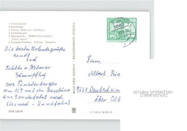 Friedrichsroda Brotterode Tabarz Inselsberg Finsterber – Bild 2