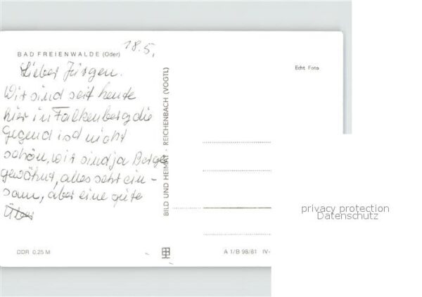 Bad Freienwalde Karl Marx Strasse Kurhaus Schwanenteich – Bild 2