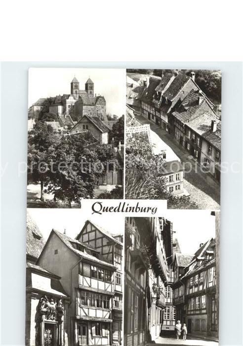 Quedlinburg Strassenansicht Burg