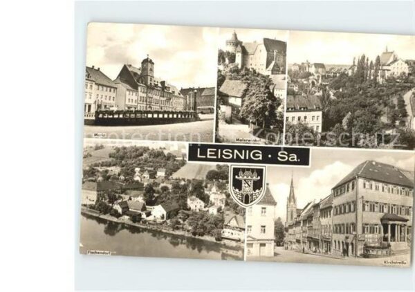 Leisnig Markt Malerwinkel Kirchstrasse Fischerd