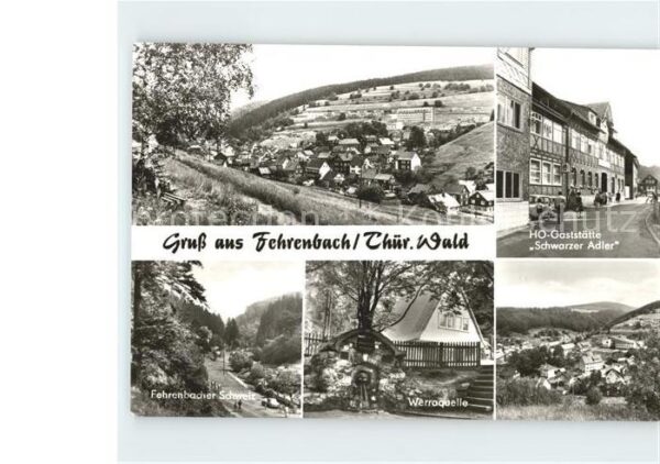 Fehrenbach Thueringer Wald Werraquelle HO Gaststätte Schwarzer Adl