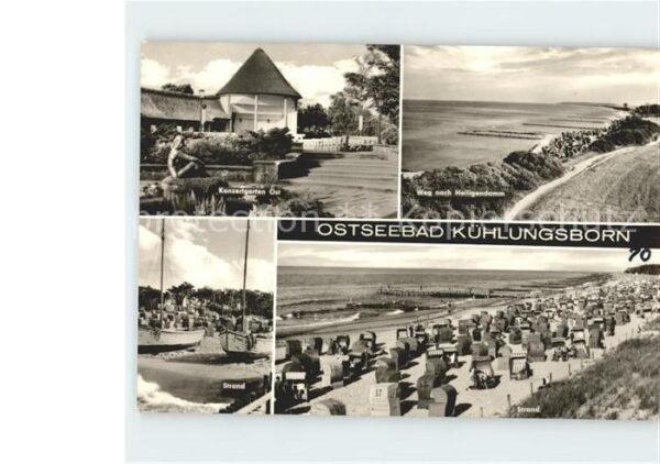 Kuehlungsborn Ostseebad Konzertgartgen Ost Strand Weg nach Heil