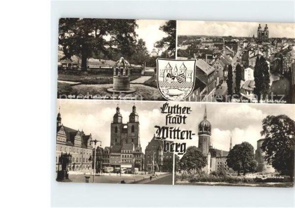 Wittenberg Lutherstadt Marktplatz Stadtkirche Rathaus Schlossk
