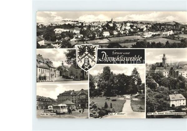 Dippoldiswalde Osterzgebirge Bahnhofstrasse Schloss Verwaltungsgebäu