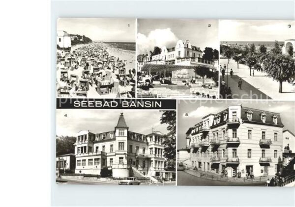 Bansin Ostseebad Strand FDGB Erholungsheim Josef Orlopp