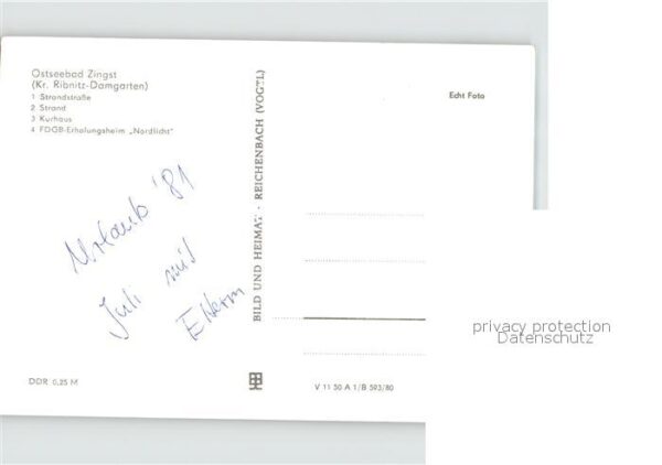 Zingst Ostseebad Strandstrasse Strand Kurhaus FDGB Erhol – Bild 2