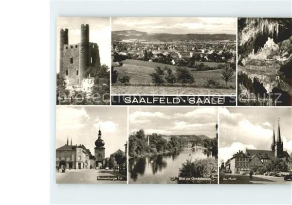 Saalfeld Saale Hohe Schwarm Feengrotten Gralsburg Mark