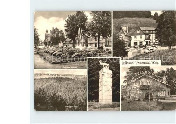 Frauenwald Thueringen Platz des Friedens Fraubachmühle Monume