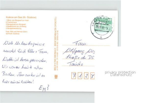 Krakow See Fischerhaus Bungalows Borgwall Badestra – Bild 2