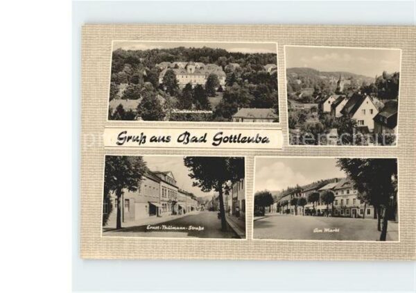 Bad Gottleuba-Berggiesshuebel Markt Ernst Thälmann Strasse Kliniksana