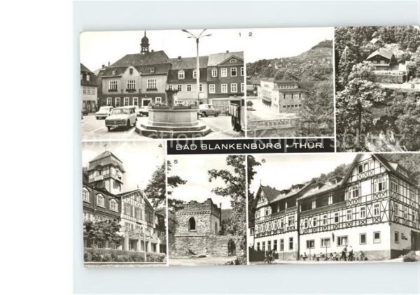 Bad Blankenburg Marktplatz Stadthalle Schweizerhaus Sch