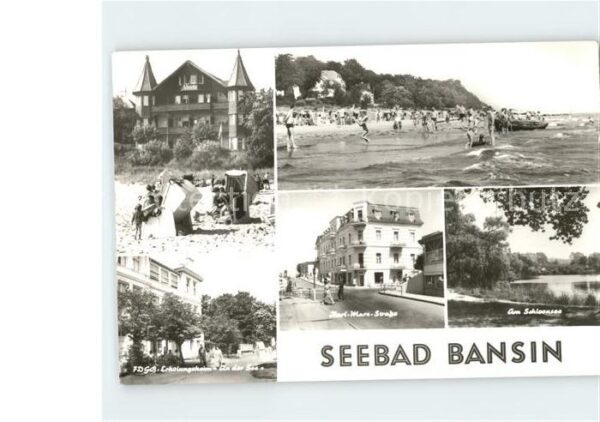 Bansin Ostseebad Karl Marx Strasse Schloonsee Strand FDG